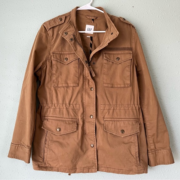 GAP Tan Utility Jacket S - Picture 3 of 16